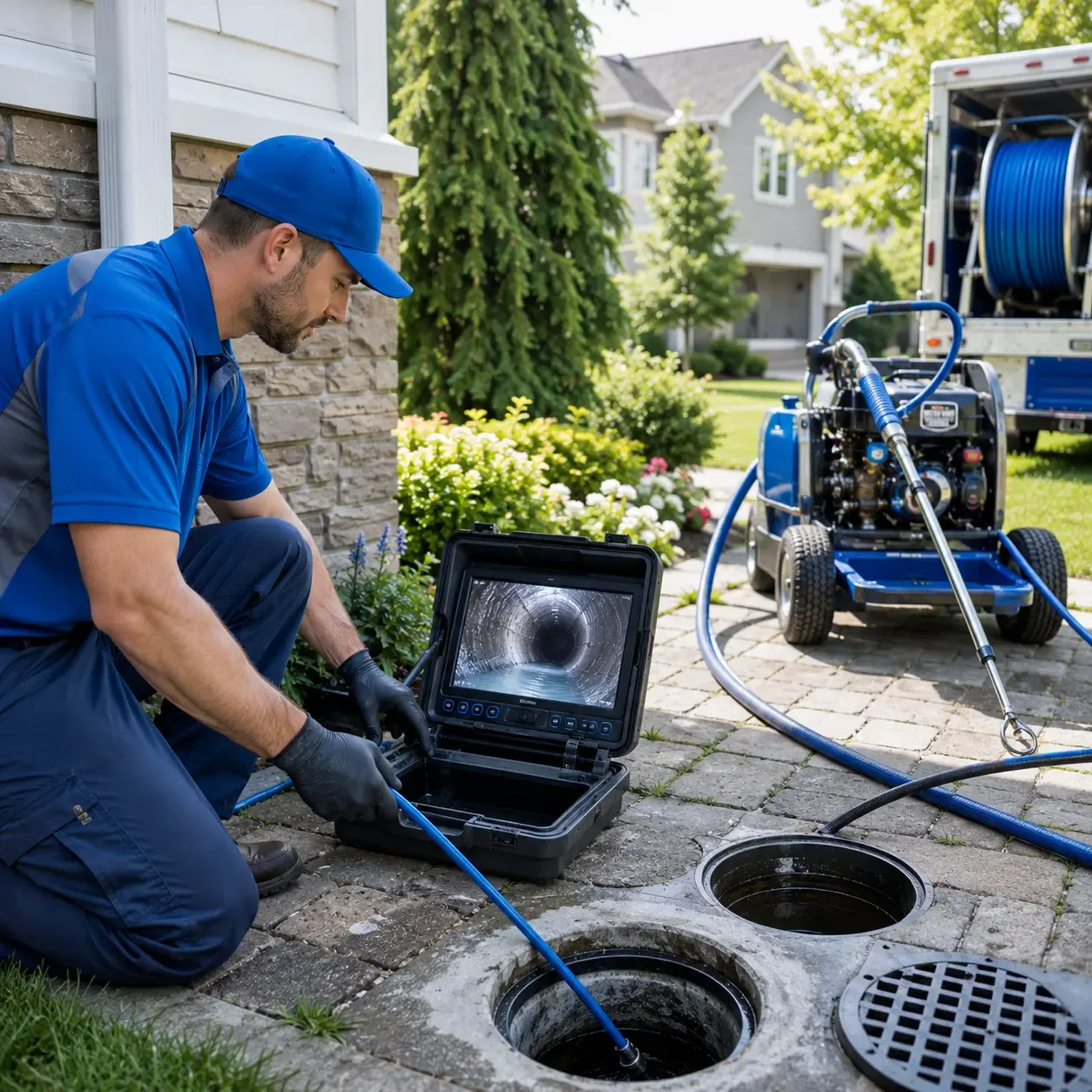 Outdoor drain cleaning professionals serving Madison, ME